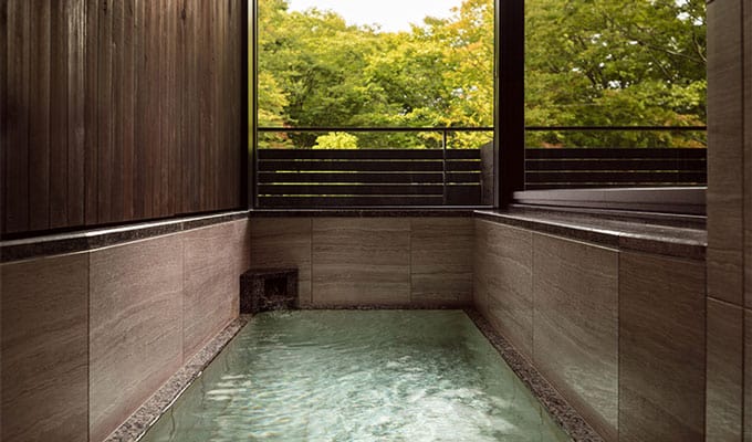 軽井沢マリオットホテルの部屋付き温泉