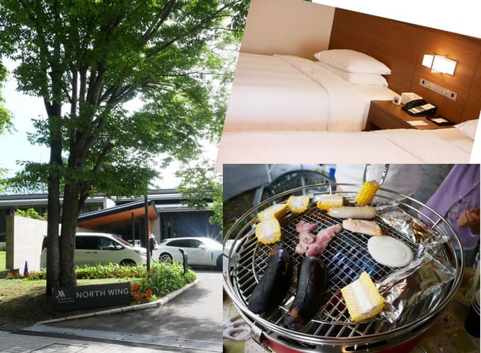 マリオット軽井沢ホテル宿泊時の写真