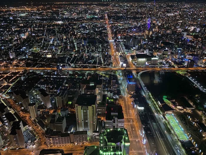 大阪マリオット都ホテルの夜景