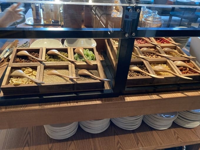 アロフト東京銀座朝食のドライフルーツ