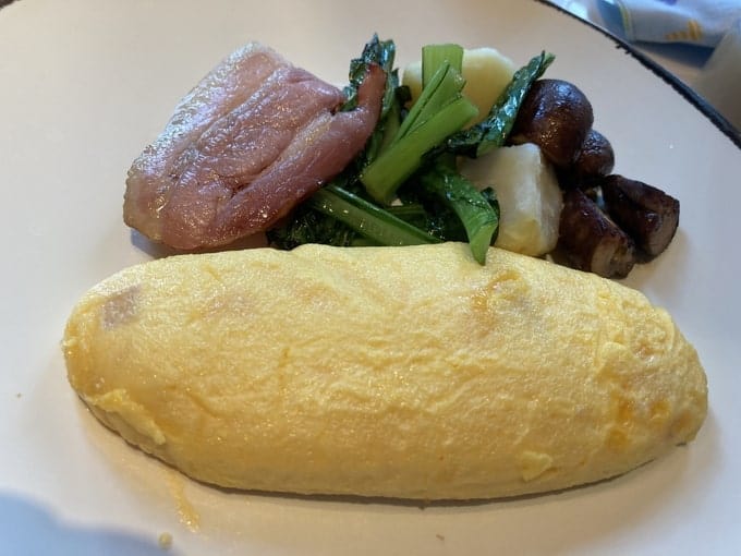アロフト東京銀座朝食のオムレツ